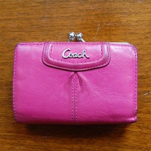 pink coach wallet